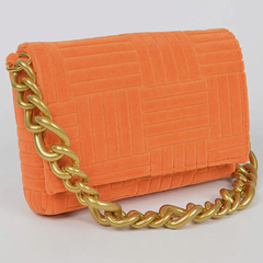 Orange Terry Clutch