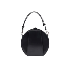 Round Black Handbag