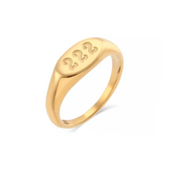 222 Angel Numbers Ring