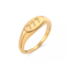 777 Angel Numbers Ring