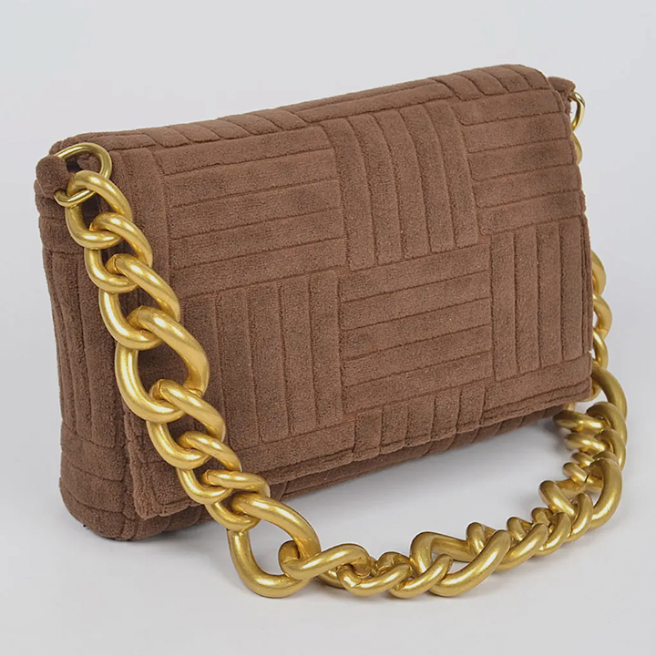 Brown Terry Clutch