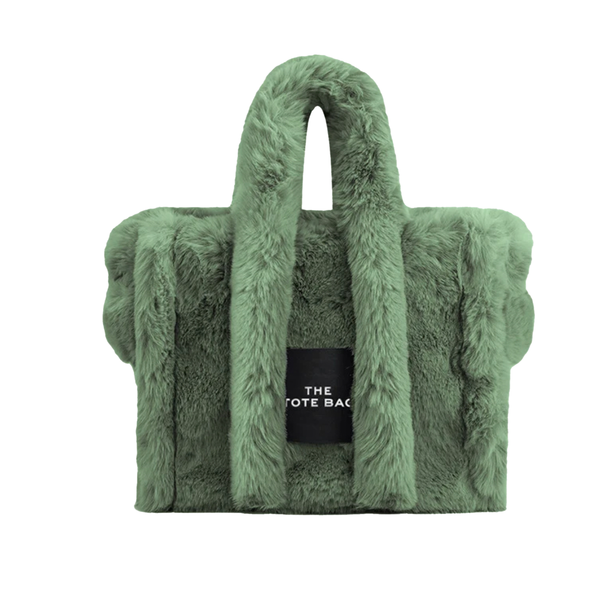 Fur Tote Bag - Green