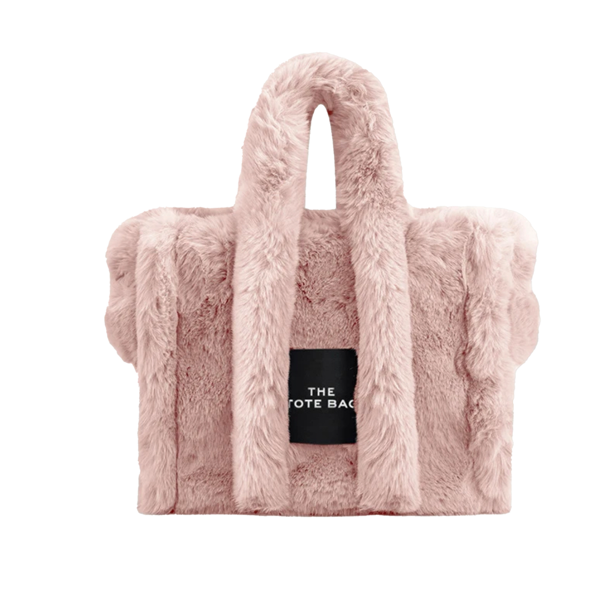 Fur Tote Bag - Pink