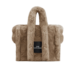 Fur Tote Bag - Tan