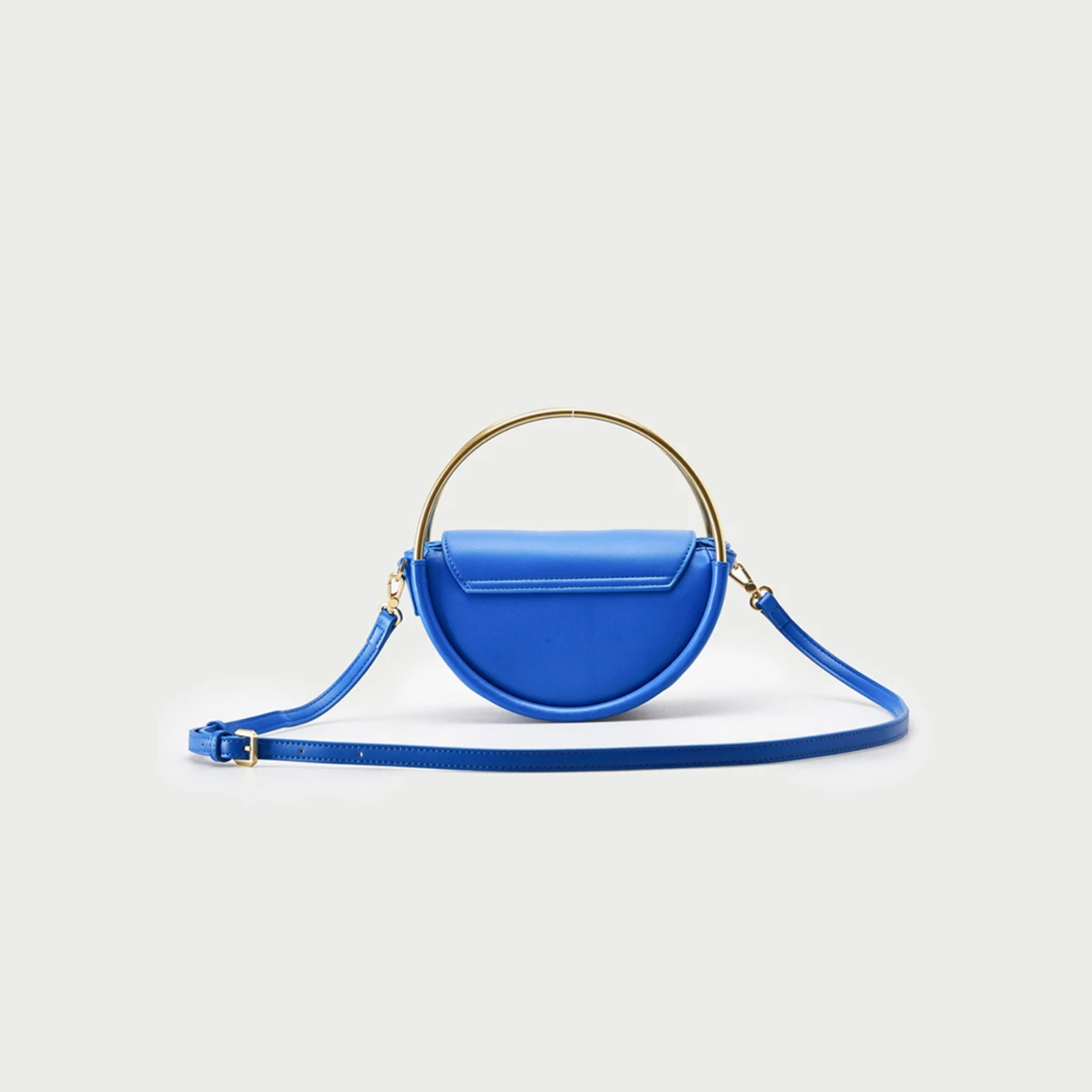 Semi-Circle Crossbody Purse - Blue
